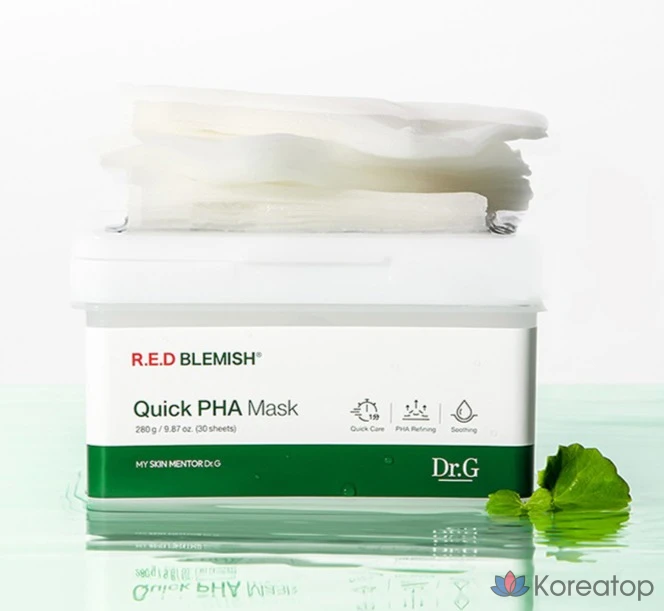 Маска Dr.G Red Blemish Quick Paha Mask, 2 шт., 30 штук, фото 3
