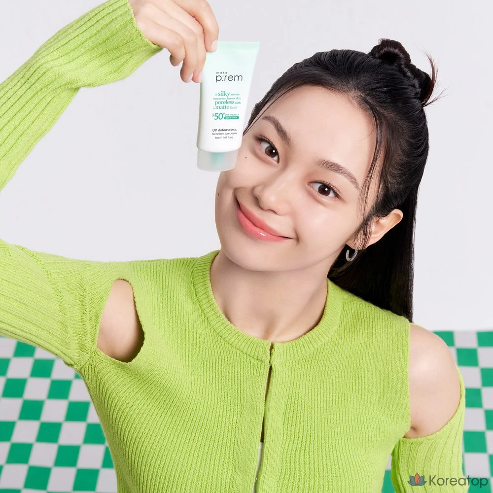 Солнцезащитный крем MAKE P:REM UV Defense Me No Sebum SPF50+ PA++++, 50 мл, 1 шт.