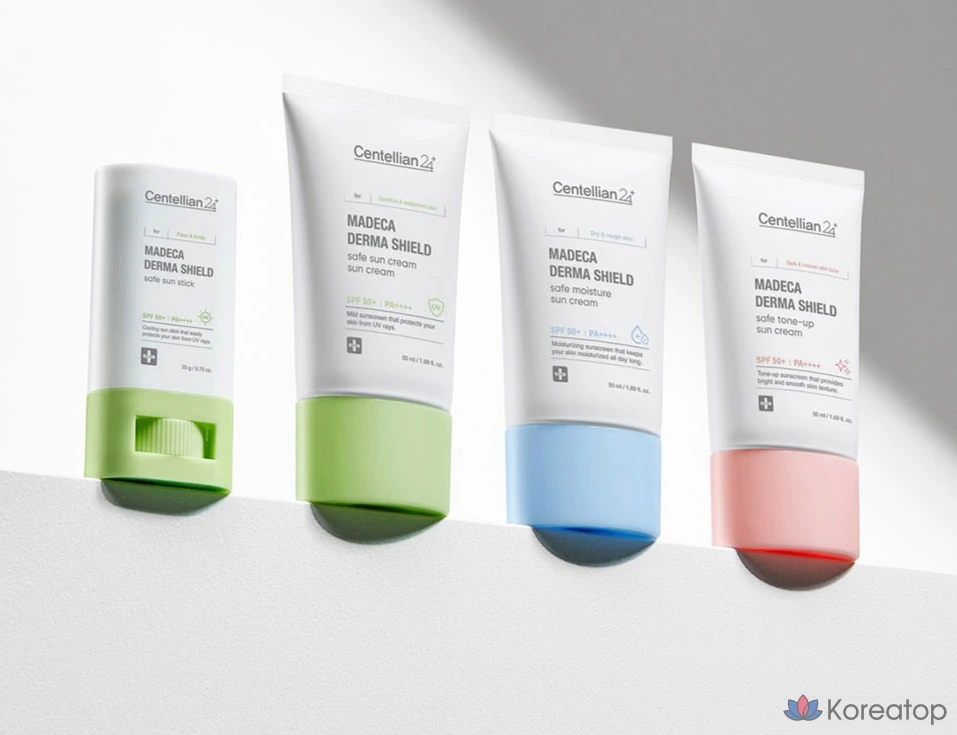 Солнцезащитный крем Centellian24 Madeca Derma Shield Safe Moisture Sunscreen SPF50+ PA++++, 50 мл, 1 флакон.