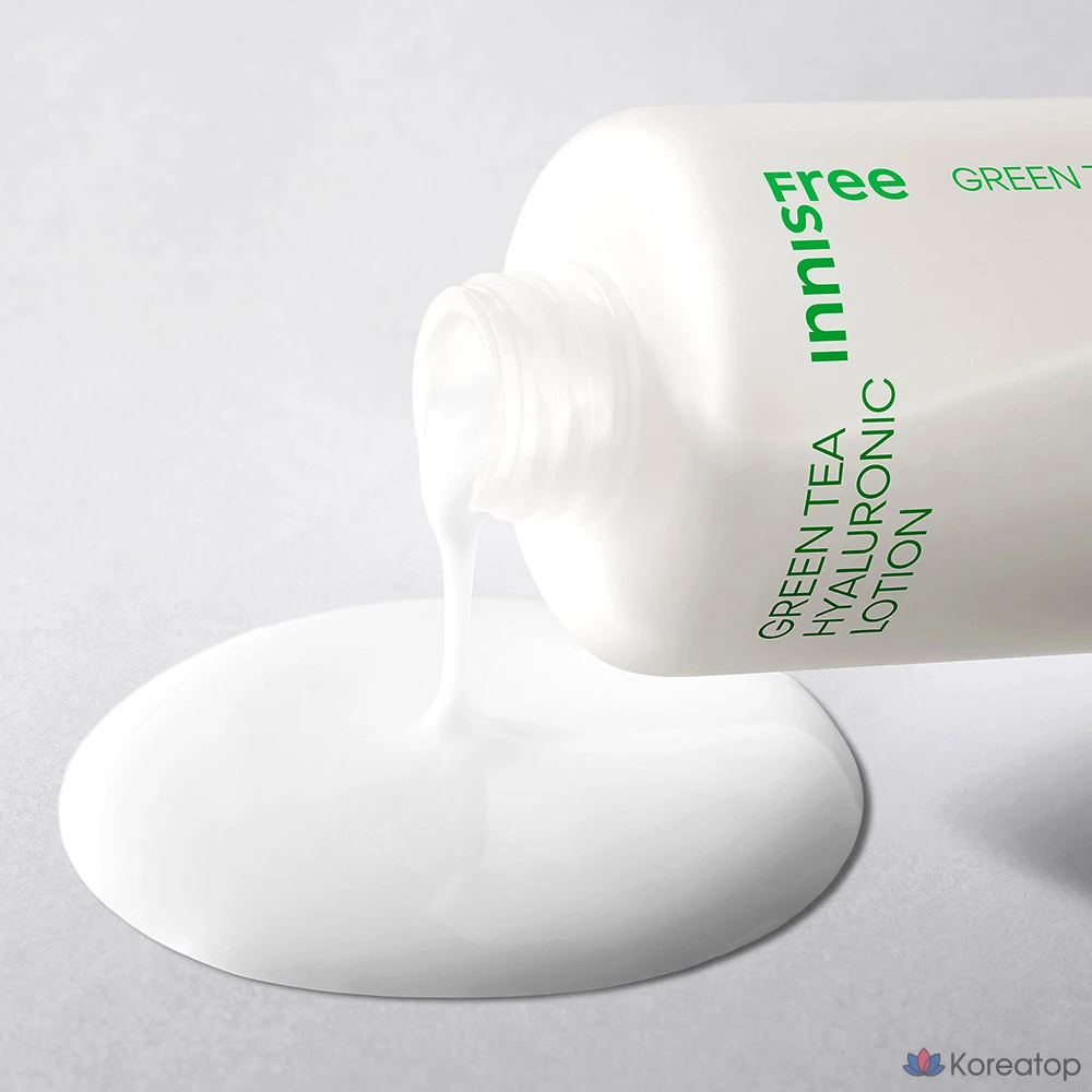 Набор из 3 средств по уходу за кожей Innisfree с зеленым чаем и гиалуроновой кислотой, 1 комплект.