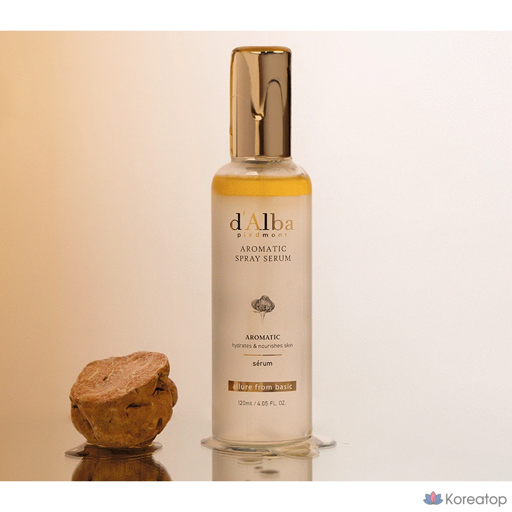 Набор D'alba White Truffle First Aromatic Spray Serum 120 мл x 2 шт. + Mildly Acidic Gel Clean 3 мл x 5 шт., 1 шт.