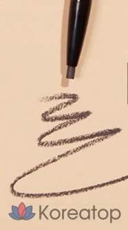 Автоматический карандаш для бровей Etude House Natural Brow Auto Pencil, 0,18 г, 2 сменных стержня, № 2, цвет «каменно-серый», 1 шт.