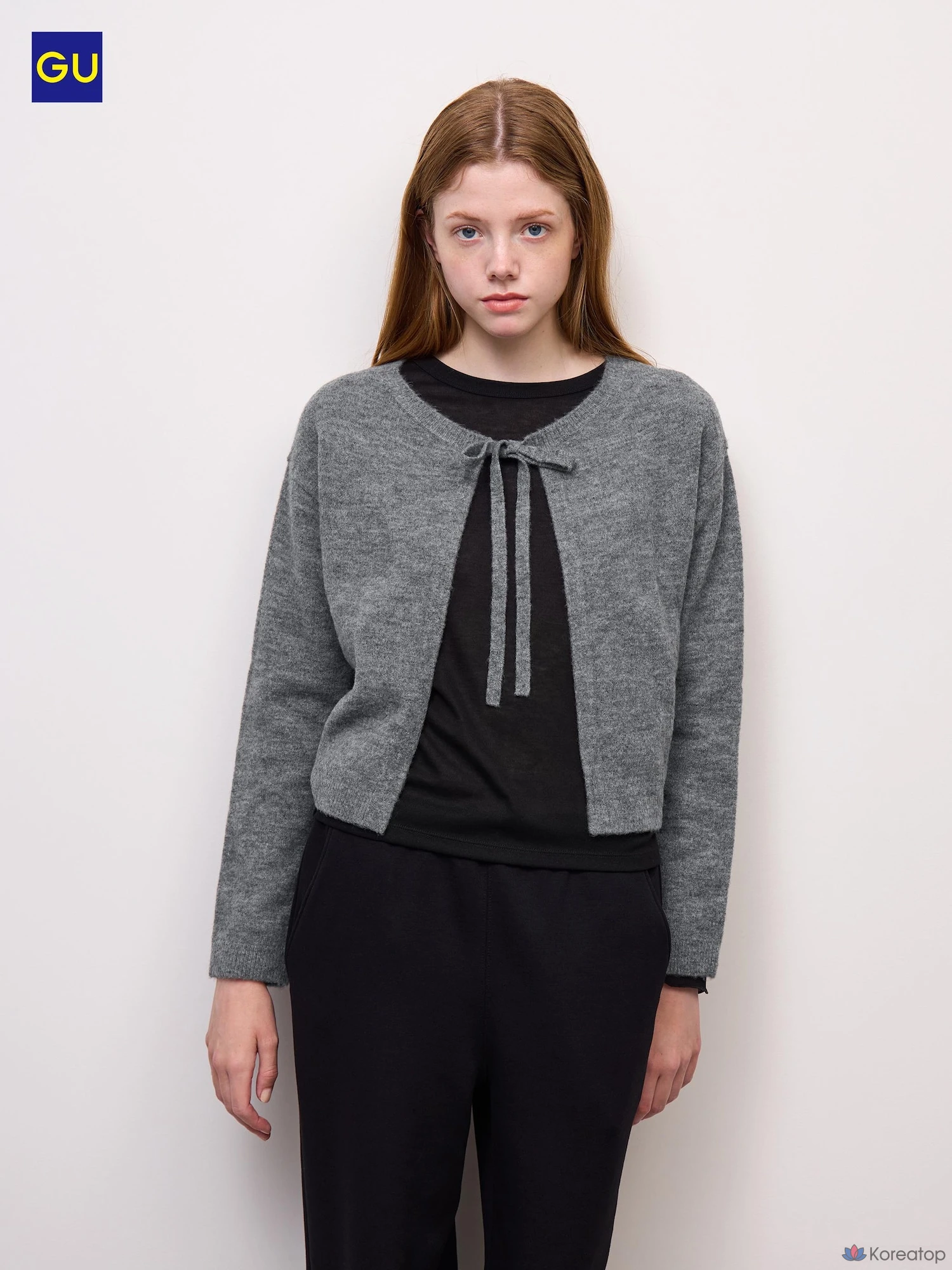Кардиган Uniqlo Puppy Touch Knit Ribbon