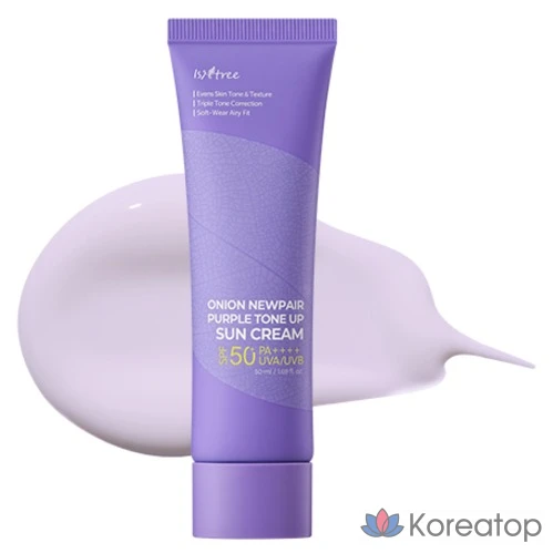 Солнцезащитный крем Isntree Onion Newpair Purple Tone-Up SPF50+ PA++++, 1 шт., 50 мл