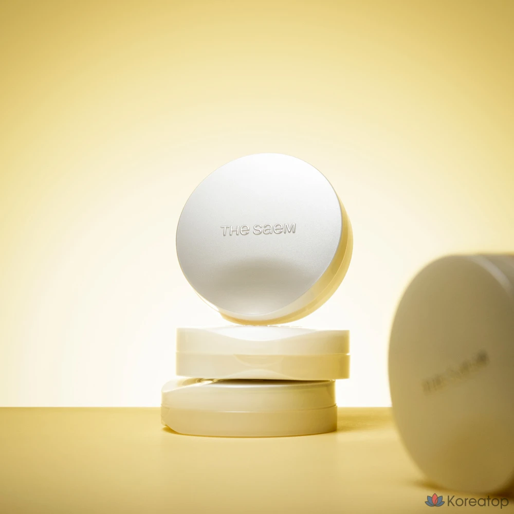 Набор The Saem Skin Perfection Glutathione Toning Cushion 12 г + сменный блок 12 г, оттенок 22N Middle Beige, 1 шт., фото 3