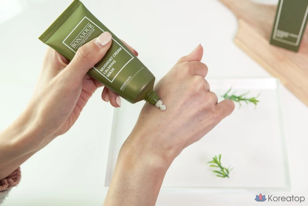 Успокаивающая кремовая маска с полынью Bonajour, 55 г, 1 упаковка, 2 штуки., фото 3