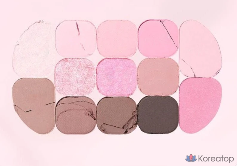 Палетка теней Lilybyred Dewy Fit, оттенок 02 Pink Milk Tea, 1 шт.