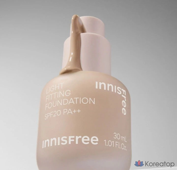 Тональный крем Innisfree Light Fitting Foundation, 30 мл, 1 шт., оттенок 17N Ivory, фото 2