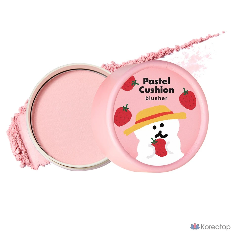 Румяна-кушон The Face Shop Pastel Cushion Blusher 5 г, оттенок Whipping Storyberry, 1 шт.