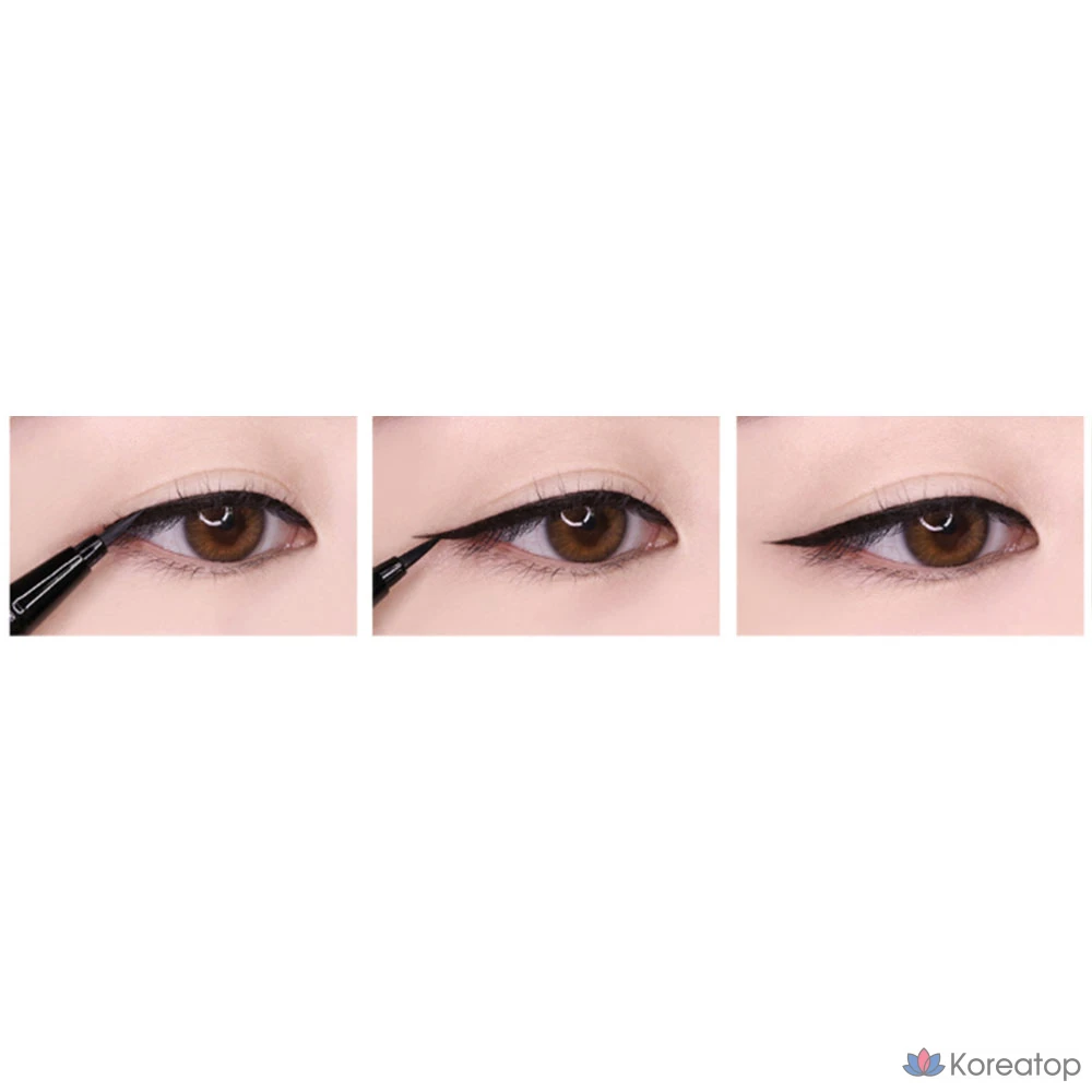 Ручка-лайнер Lilybyred Nine to Nine Survival Pen Liner, 0.6g, 01, матовый черный, 1 шт., фото 5