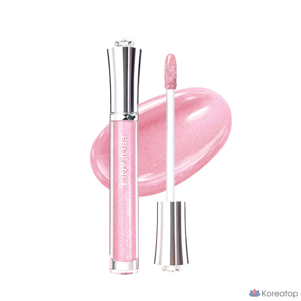 Блеск для губ Prorance Sunny Glam, 3,6 г, SPF10, глянцевый, увлажняющий, для многослойного нанесения, упаковка из 2 штук, оттенок Chiffon Pink Pearl, 1 шт.