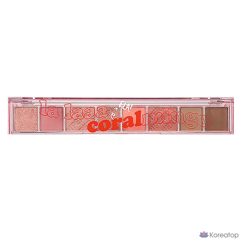 Палитра для век Peripera All Take Mood Eye Palette, оттенок 2 Coral Pink, 1 шт.