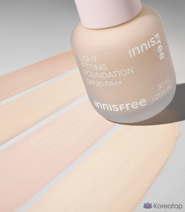 Тональный крем Innisfree Light Fitting Foundation, 30 мл, 1 шт., оттенок 17N Ivory, фото 3