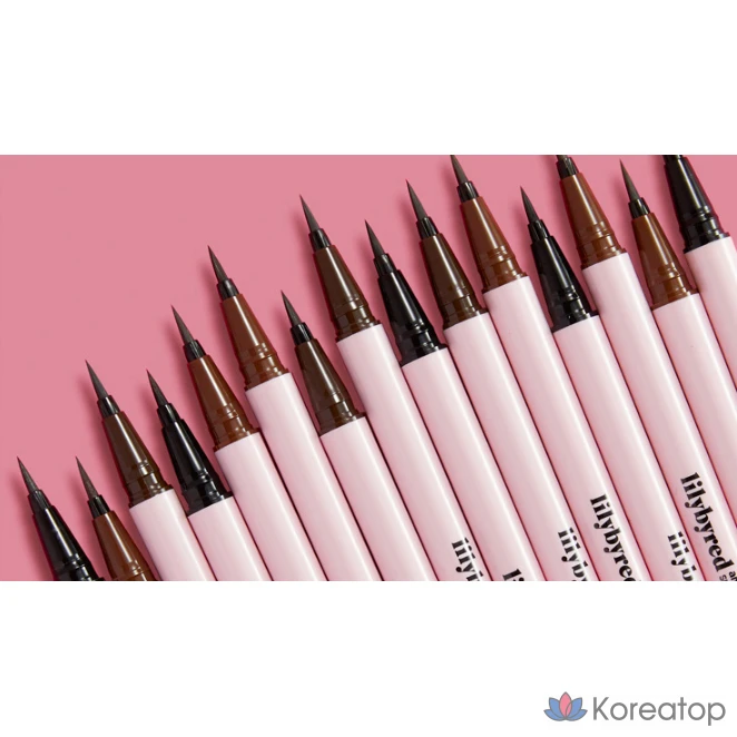 Ручка-лайнер Lilybyred Nine to Nine Survival Pen Liner, 0.6g, 01, матовый черный, 1 шт., фото 6