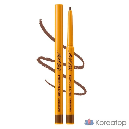 Гелевая подводка для глаз Too cool for school Art Class Fixing Gel Liner, 0.15g, 3 оттенка, янтарно-коричневый, 1 шт.