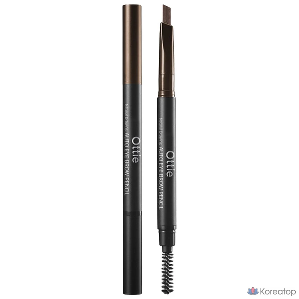 Карандаш для бровей Ottie Natural Drawing, темно-коричневый, 0.02, 1 шт.