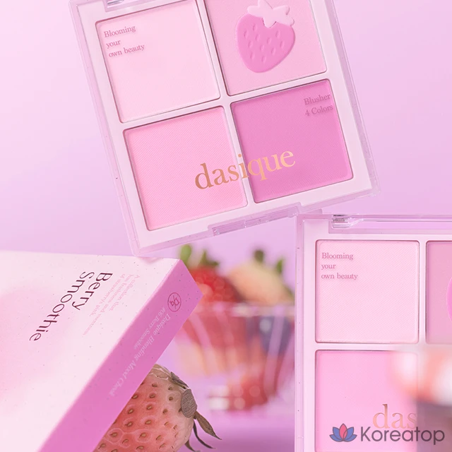 Румяна Dasique Blending Mood Cheek Blusher, оттенок 06 Berry Smoothie, 11 г, 1 шт., фото 8