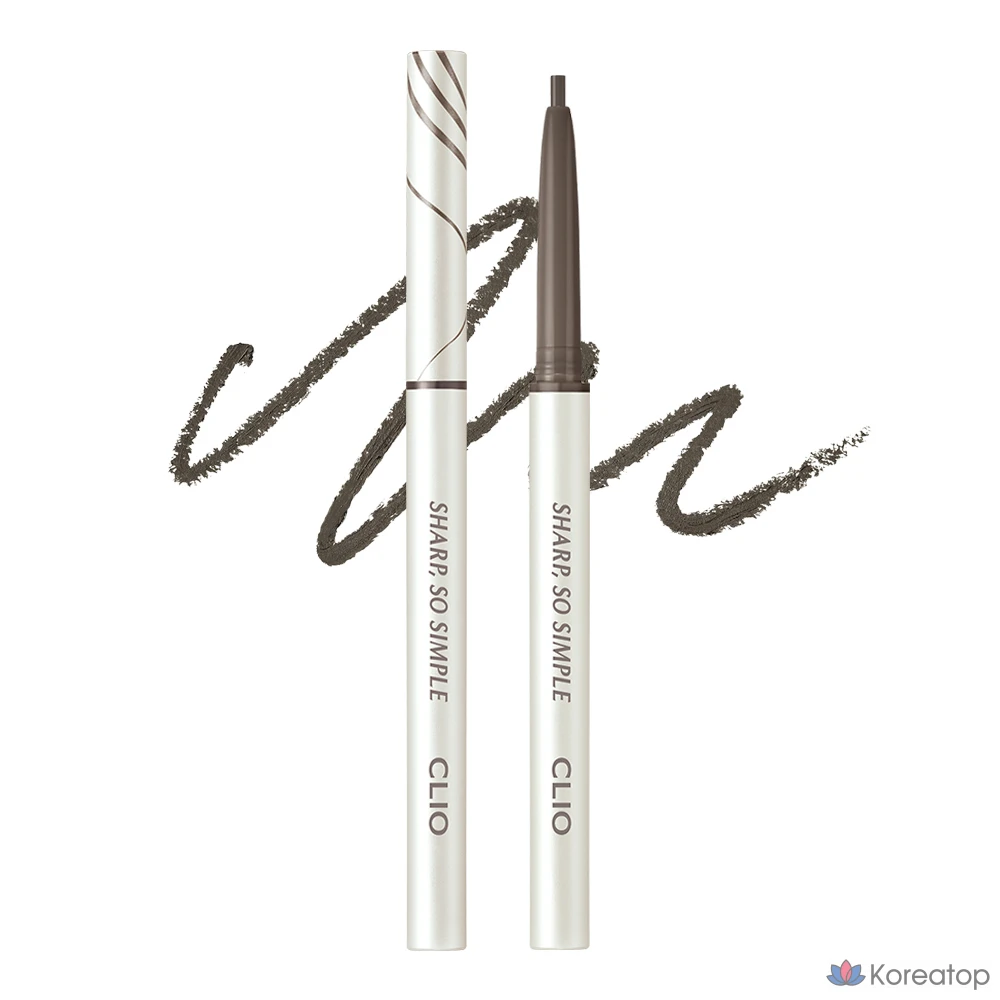 Водостойкий карандаш-лайнер Clio Sharp So Simple AD, цвет 11, приглушенно-серый, 1 шт.