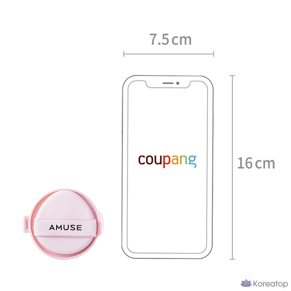 Сменный блок для тонального крема AMUSE Dew Power Cushion, 15 г, 02 Healthy, 1 шт., фото 8