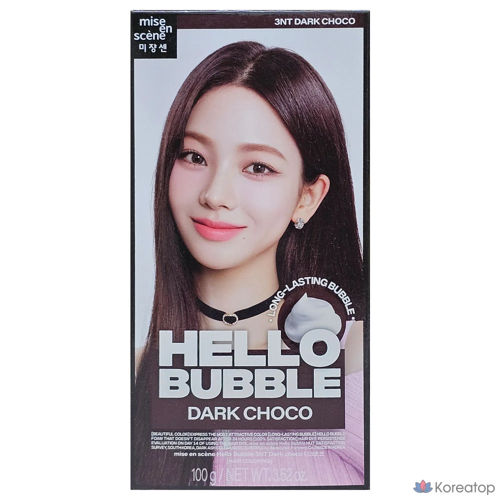 Краска для волос «Mise en Scene» Hello Bubble, All New 3NT Dark Choco, 1 шт.