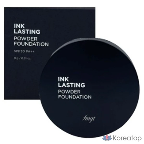 Тональная пудра The Face Shop fmgt Ink Lasting Powder Foundation 9 г (SPF30PA++), V203 Натуральный бежевый, 1 шт.