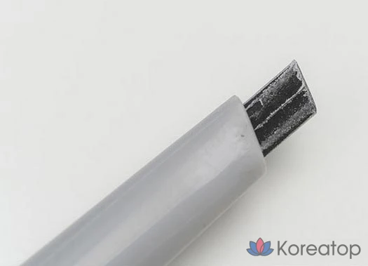 Карандаш для бровей ROM&ND Hanol Flat Eyebrow Auto Pencil, 0.17g, C1 Classic Gray, 1 шт., фото 6