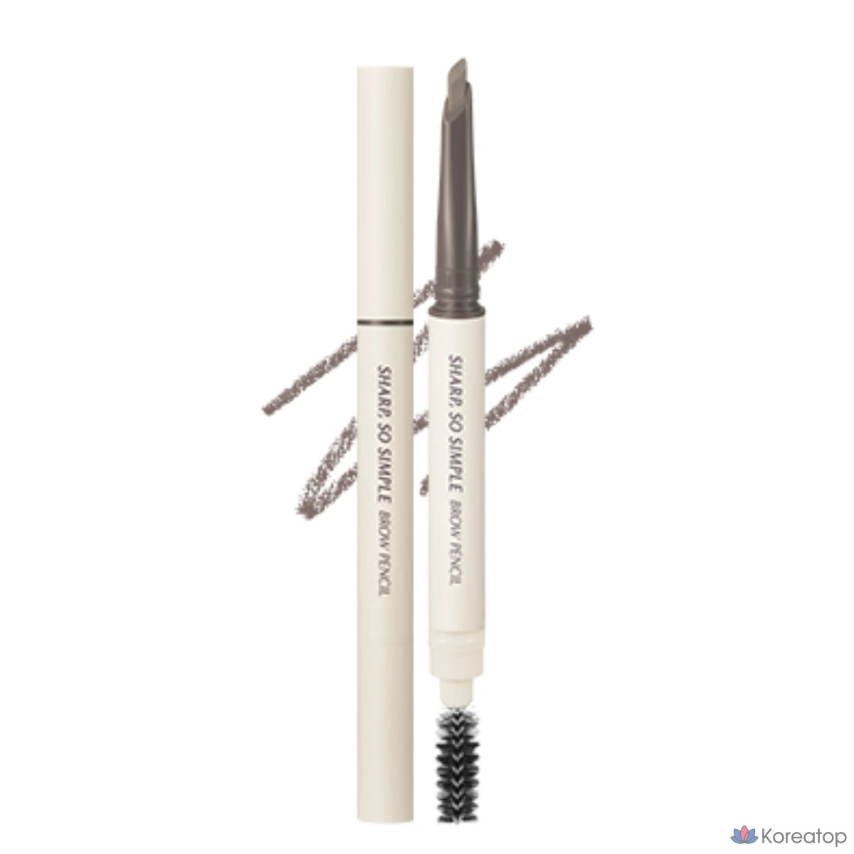 Карандаш для бровей Clio Sharp So Simple, 001 серо-коричневый, 1 шт.