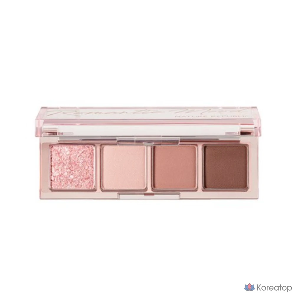 Палитра теней Nature Republic Daily Basic из 4 цветов, 02 NF0695 Rosy, 1 шт.