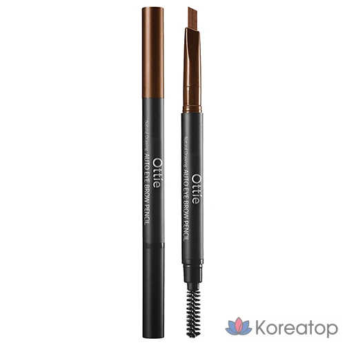 Карандаш для бровей Ottie Natural Drawing Auto Eyebrow Pencil, оттенок 04, теплый коричневый, 1 шт.