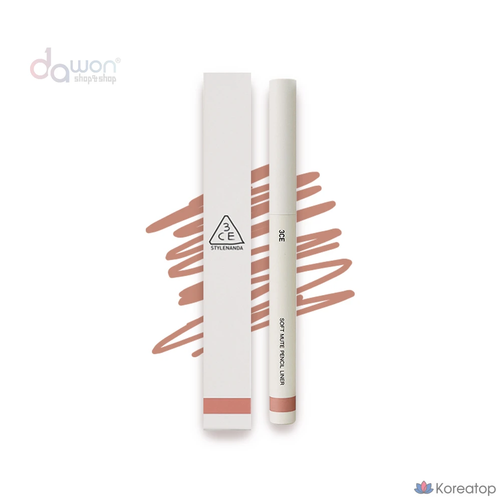 Карандаш-лайнер 3CE Soft Mute Pencil Liner, цвет ACORNBROWN, 1 шт., фото 7