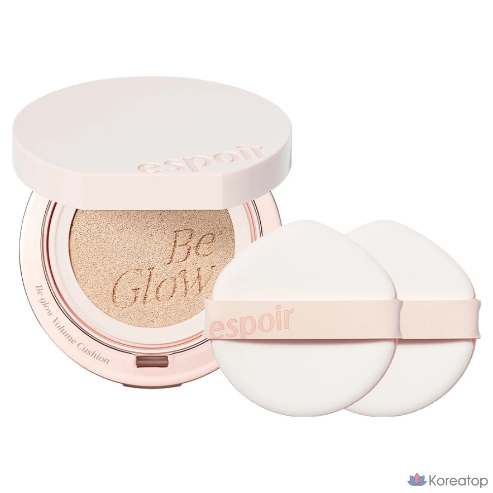 Espoir Biglow Volume Cushion Foundation 13 г + спонж 2 шт., 13 г, фарфоровый, 1 шт.