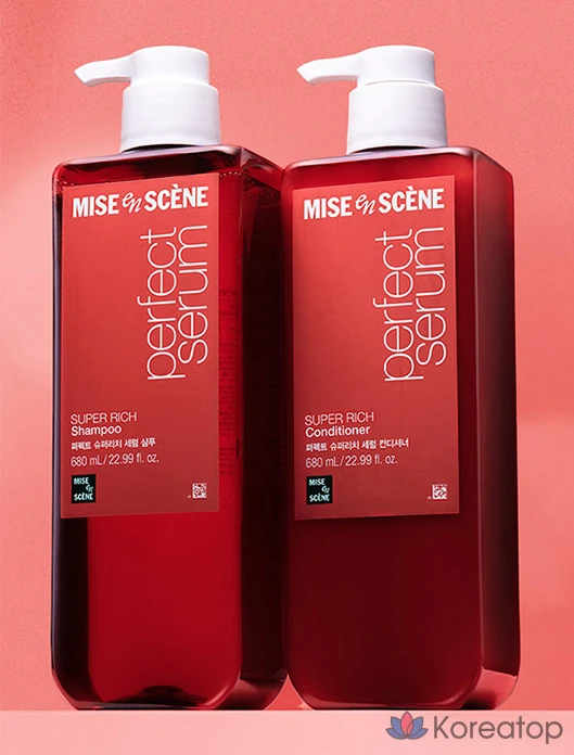 Mise en Scene Perfect Super Rich Serum Extreme Damage Care Shampoo Floral Musk, 900 мл, 1 шт., фото 8