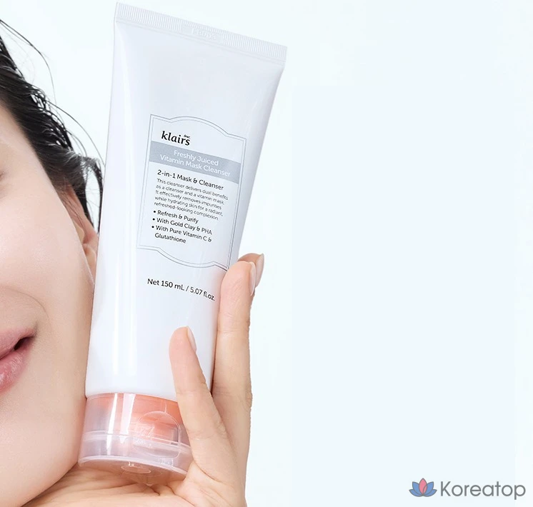 Очищающая маска Dear, Klairs Freshly Juiced Vitamin Pack, 150 мл, 5 шт., фото 4