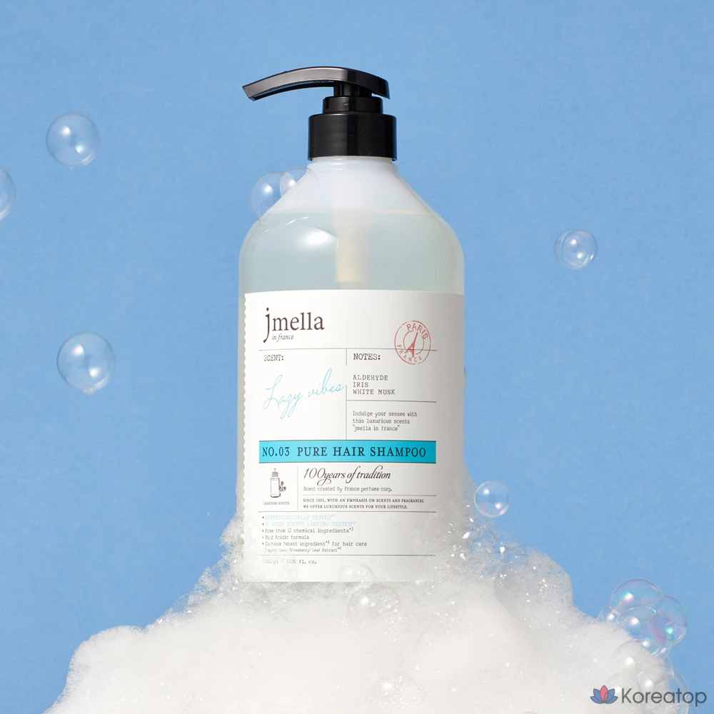 Парфюмированный шампунь для волос Jmella Pure Lazy Vibe, белый мускус, 1000 мл, 1 шт., фото 2
