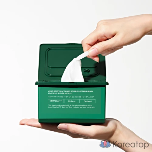 Успокаивающая маска Anua Eoseongcho Double Soothing Mask, 2 шт., 30 штук, фото 4