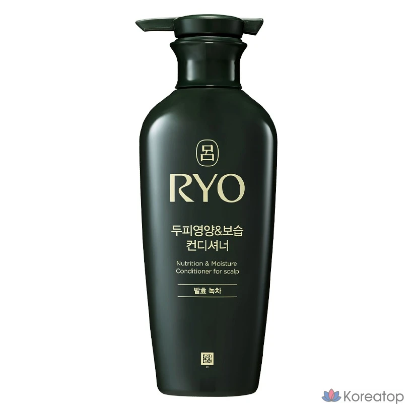 Увлажняющий питательный кондиционер для кожи головы Ryo с ферментированным зеленым чаем, 400 мл, 1 шт.