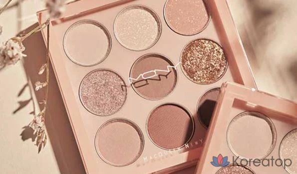 Палитра теней для век Mqny New York 1001 Tone-on-Tone Shadow Palette Pro, 9 оттенков, Nude Mood, 1 шт., фото 5