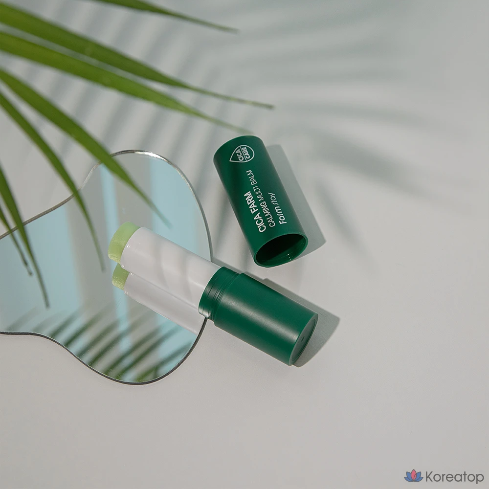 Успокаивающий мультибальзам FarmStay Cica Farm, 10 г, 1 шт.