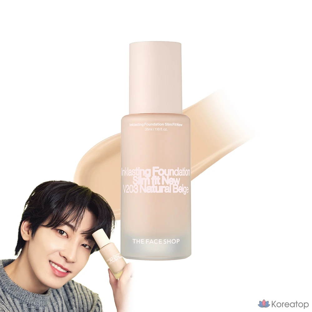 Тональный крем The Face Shop Ink Lasting Foundation Slim Fit New, 35 мл, V203, 1 шт.