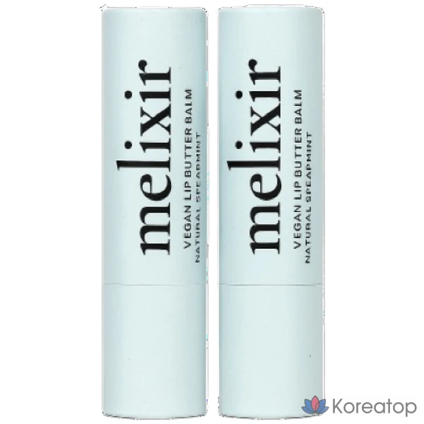 Бальзам для губ Melixir Vegan Lip Butter Duo, оттенки Agave + Red Velvet, 3.9 г, 1 шт.