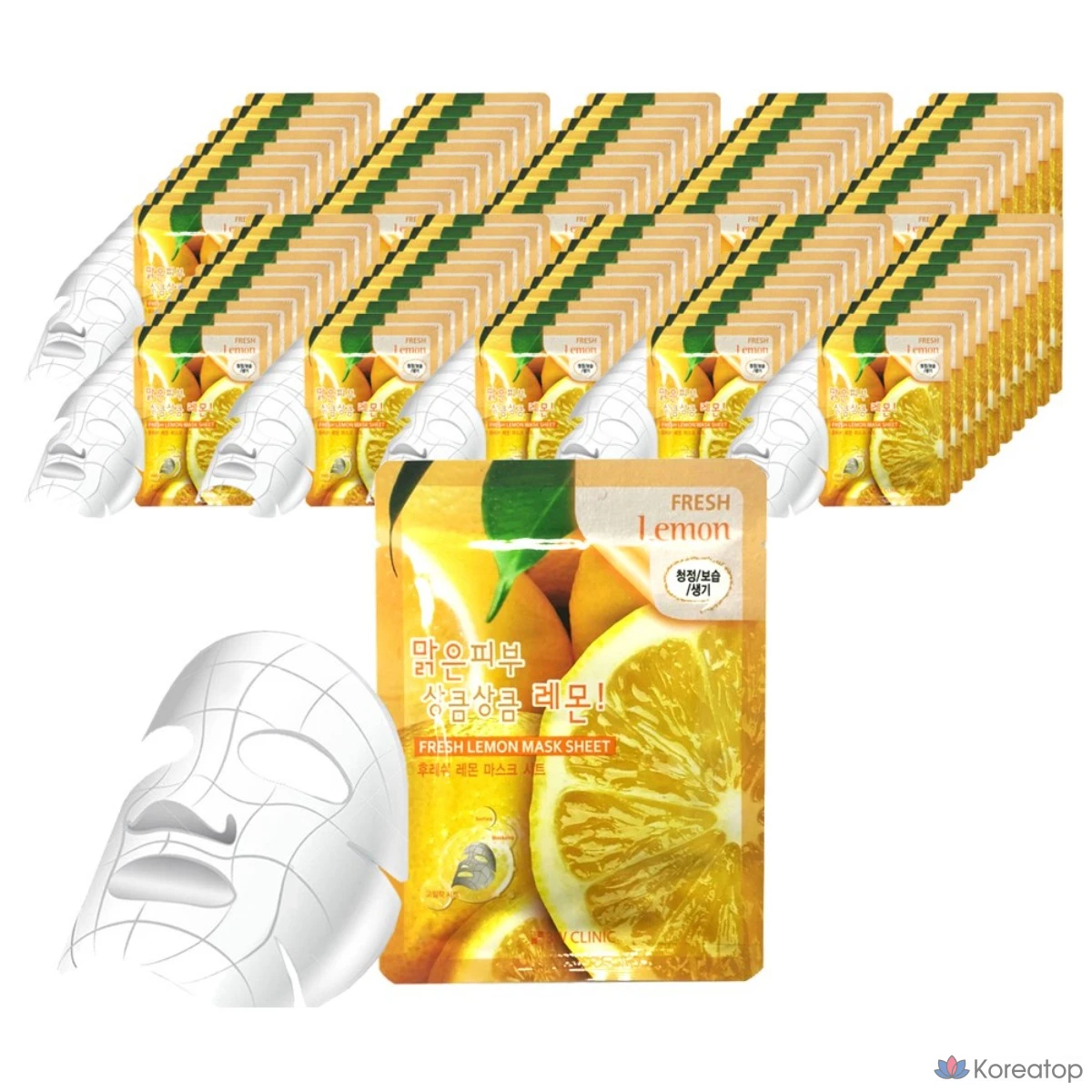 Тканевые маски для лица 3W Clinic, 1 коробка (600 шт.), 600 штук.