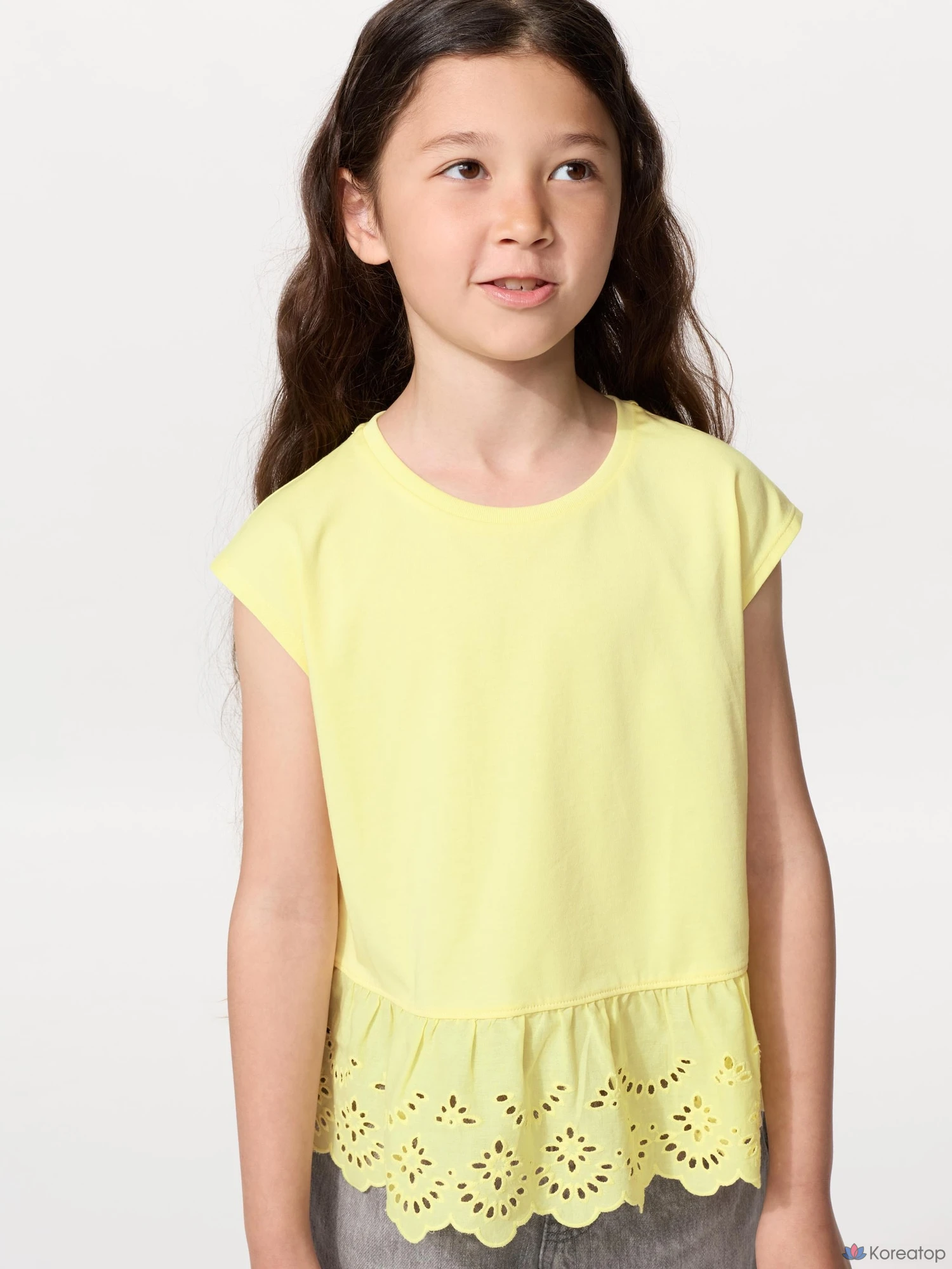 Футболка для девочек Uniqlo Embroidery Combination T