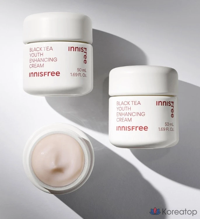 Крем для омоложения Innisfree с черным чаем, 50 мл, 1 шт., фото 5