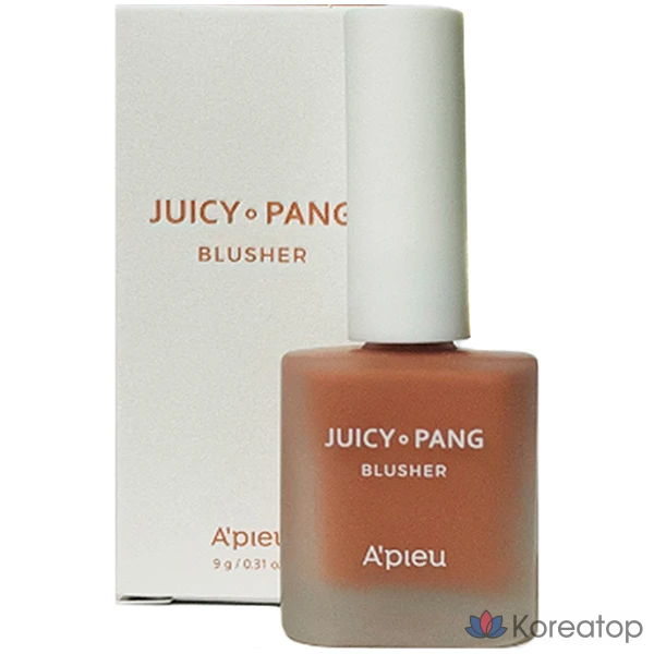 Румяна A'Pieu Juicy Pang Water Blusher 8 г, BE01 No Thoughts No Scent Fig, 1 шт.