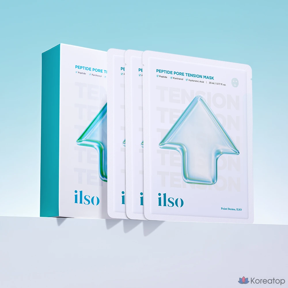 Маска для сужения пор Ilso Peptide Pore Tension Mask, 1 упаковка (10 штук)