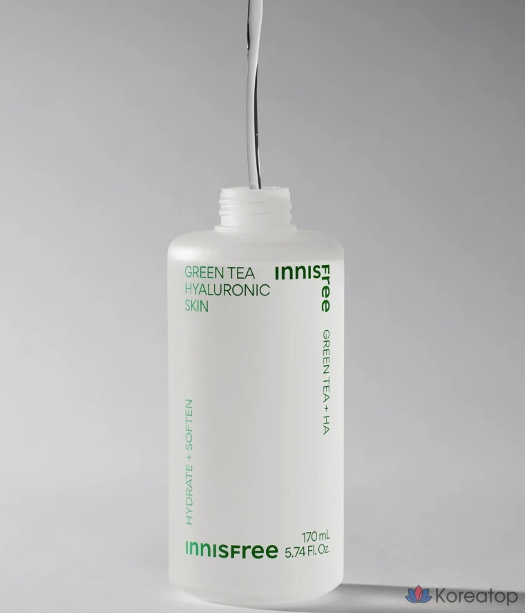 Innisfree Green Tea Hyaluronic Acid Skin, 170 мл, 1 шт.