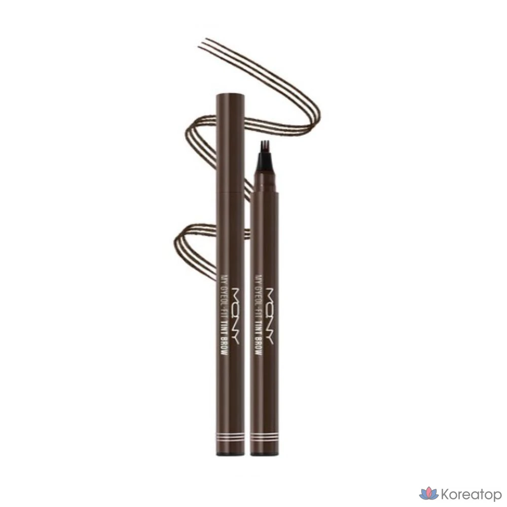 Тинт для бровей Mqny My Gel Fit Brow Tint, оттенок GB Grey Brown, 0.8 г, 2 шт.