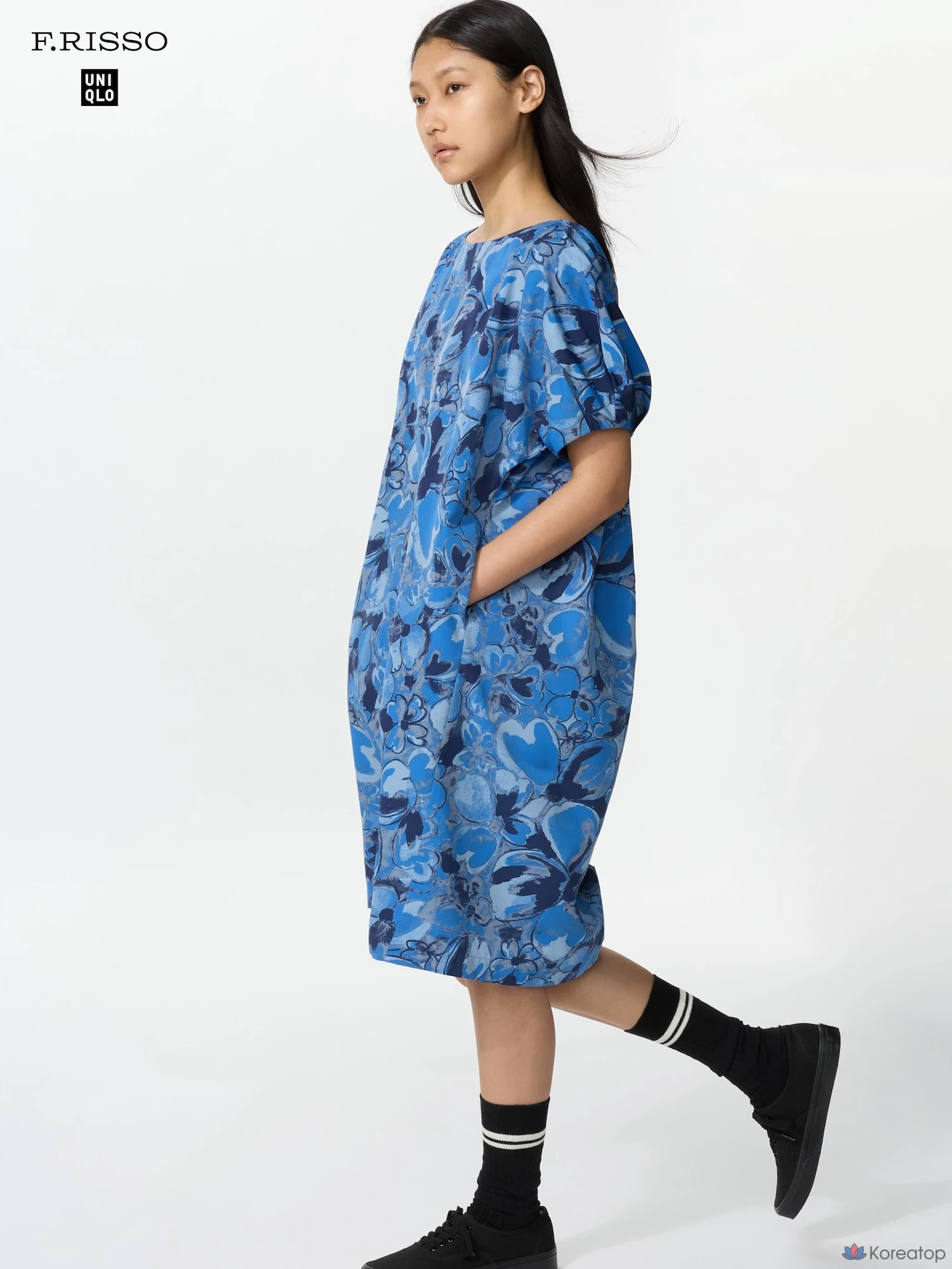 Платье Uniqlo Relax One-Piece Short Sleeve Print
