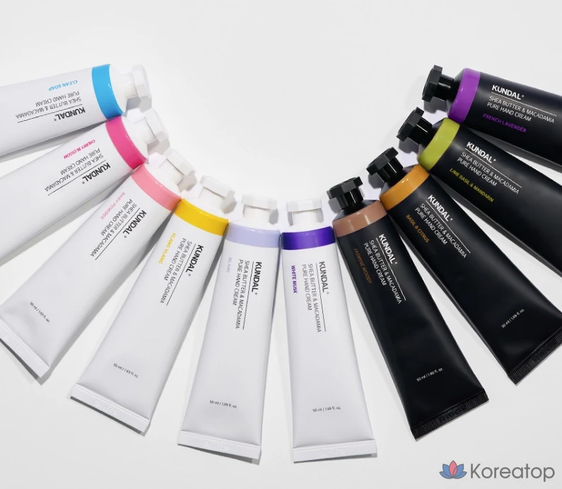 Крем для рук Kundal с маслом ши и макадамией, базиликом и цитрусом, 50 мл, 1 шт.