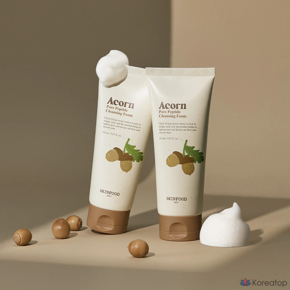 Очищающая пенка для лица Skinfood Acorn Pore Peptide, 1 шт., 150 мл